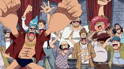 One Piece Usopp With Friends Shouting  GIF
