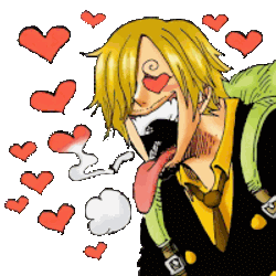 One Piece Vinsmoke Sanji Sticker GIF