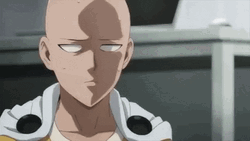 One Punch Man Bald Saitama GIF