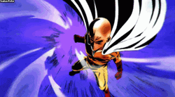 One Punch Man Saitama Attack GIF