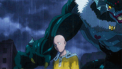 One Punch Man Vs. Evil Aquatic Water GIF