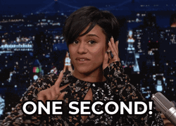 One Sec Black Girl GIF