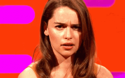 One Sided Eyebrow Raise Emilia Clarke GIF