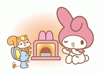 Onegai My Melody Dry Heat GIF