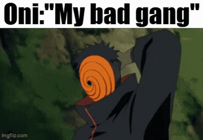 Oni Masked Man With My Bad Gang GIF