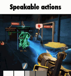 Online Game Speakable Actions