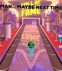 Only One Bowling Pin Falls GIF