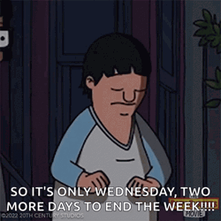 Only Wednesday Shock Bob's Burger GIF