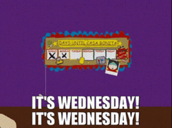 Only Wednesday South Park   GIF