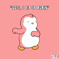 Oops I Did It Again Pudgy Penguin GIF
