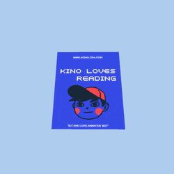 Open Book Animated Flip Pages GIF