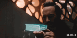 Open Book Flip Hologram Altered Carbon GIF