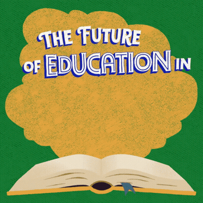 Open Book Saying The Future Of Education In GIF