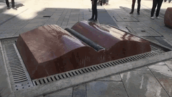 Open Book Sculpture Water Pages GIF
