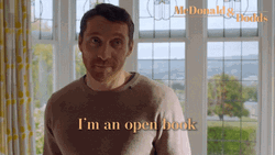 Open Book Shrug McDonald And Dodds GIF