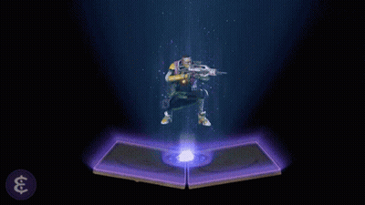 Open Book With Purple Light And Number 3 GIF