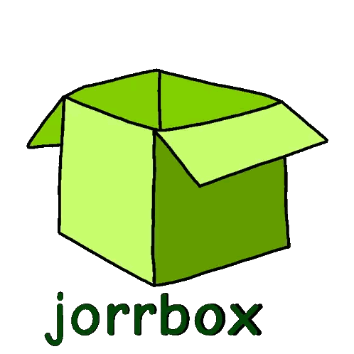 Open Green Box Jorrbox Sticker