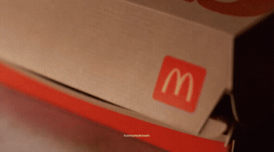 Open McDonald's Box Close Up GIF