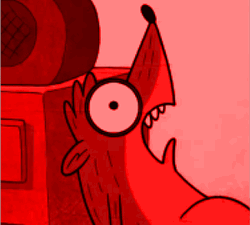 Open-Mouthed Fox Cartoon Reeee GIF