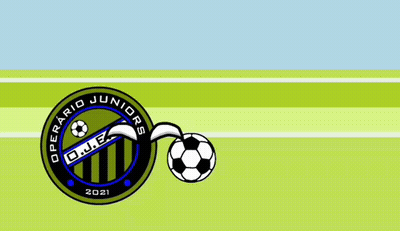 Operario Junior O.J.E. Logo Next To White Cat GIF