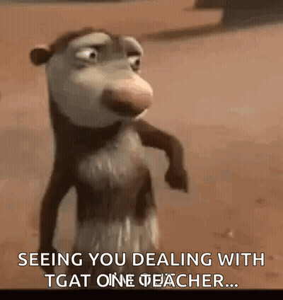 Opossum Seeing You Dealing With That One Teacher GIF