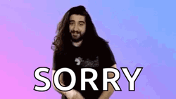 Opps Sorry Long Hair Man GIF