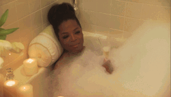 Oprah Winfrey Bubble Bath Wine Relax GIF