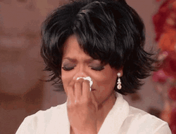 Oprah Winfrey Crying Sad Wipe Tears GIF