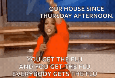 Oprah Winfrey Giving Speech About Flu GIF