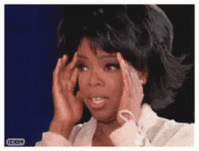 Oprah Winfrey Holding Head In Pain GIF