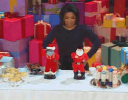 Oprah Winfrey Santa Dance GIF