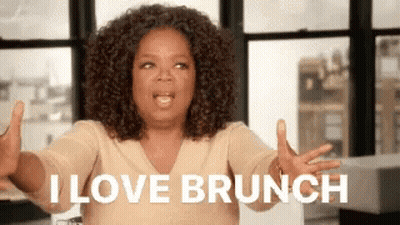Oprah Winfrey Saying I Love Brunch GIF