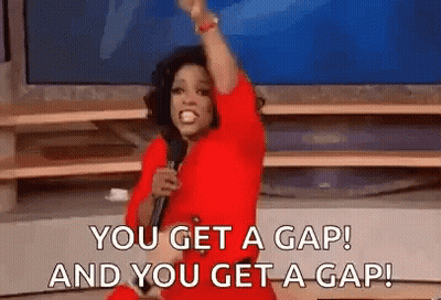 Oprah Winfrey Saying You Get A Gap GIF