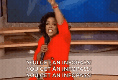 Oprah Winfrey Saying You Get An Infopass GIF
