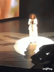 Oprah Winfrey Tripped Fall Floor Spotlight GIF