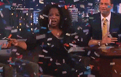 Oprah Winfrey Winner Confetti Success The Clippers GIF