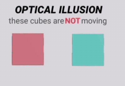 Optical Illusion These Cubes Are Not Moving GIF