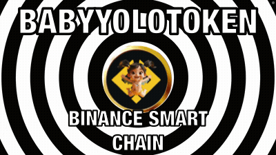 Optical Illusion With BabyYoloToken And Binance Smart Chain GIF