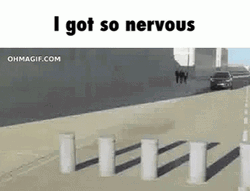 Optical Illusions Car Running On Post GIF
