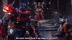 Optimus Prime And The Other Transformers GIF