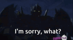 Optimus Prime Confused I'm Sorry What GIF