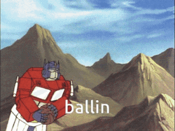Optimus Prime Dunking Ballin GIF