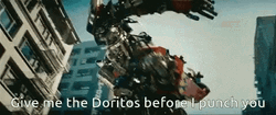 Optimus Prime Give Me Doritos Meme GIF