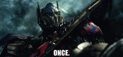 Optimus Prime Launching Intense War GIF