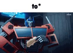 Optimus Prime Pointing GIF