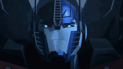 Optimus Prime Silver Mouth Transformation GIF