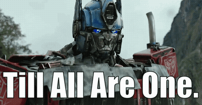 Optimus Prime Till All Are One GIF