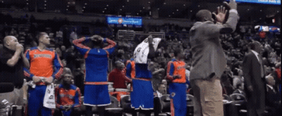 Orange and Blue Thunder Basketball Players