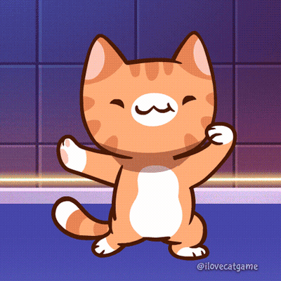 Orange And White Cat Saying I Love Catgame GIF