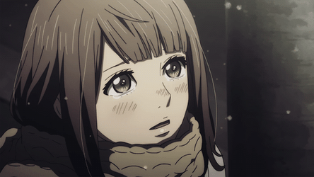 Orange Anime Naho Snowing GIF
